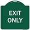 Signmission Designer Series Sign-Exit Only, Green & White Heavy-Gauge Aluminum Sign, 18" H, 18" L, GW-1818-9844 A-DES-GW-1818-9844 - alternate 1